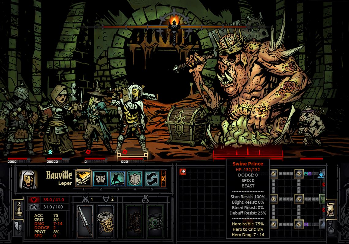 đồ họa Darkest Dungeon